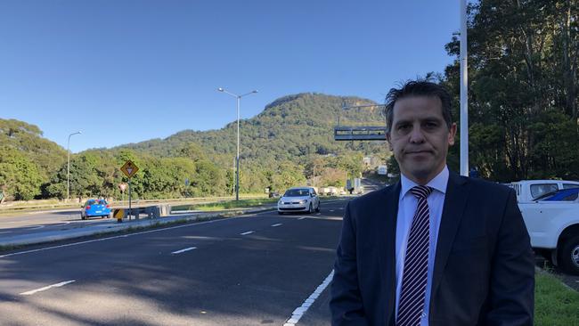 Keira MP Ryan Park says the Mt Ousley interchange is dangerous. Picture: Madeline Crittenden
