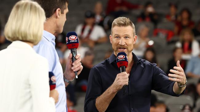 Fox Footy commentator Nathan Buckley. Photo by Michael Klein.