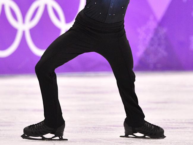 Australia's Brendan Kerry competes in the men's single skating short program of the figure skating event during the Pyeongchang 2018 Winter Olympic Games at the Gangneung Ice Arena in Gangneung on February 16, 2018. / AFP PHOTO / Mladen ANTONOV