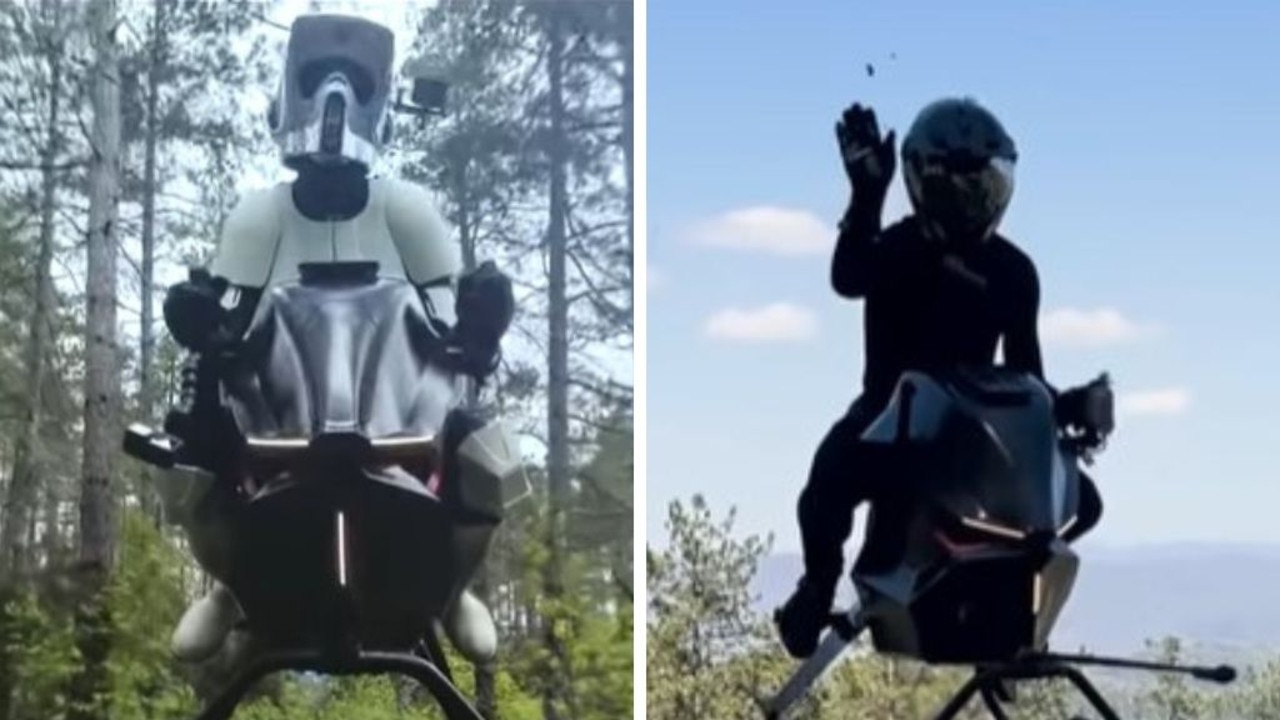 Bizarre flying Star Wars bike becomes reality