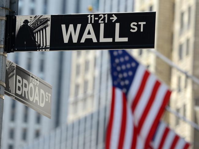 Wall Street sign, downtown Manhattan, New York City