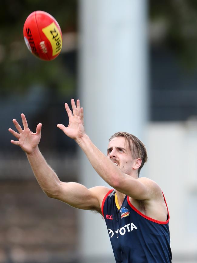 Jordan Gallucci could become a permanent fixture in the Crows side. Picture: Calum Robertson