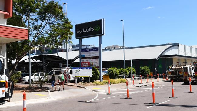 A number of shoppers say congestion at the Woolworths Darwin City carpark has gotten worse since the Cavanagh St carpark closed. Picture: Katrina Bridgeford