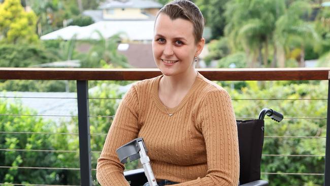 Katie Jones at her home in Brisbane. Picture: Tertius Pickard