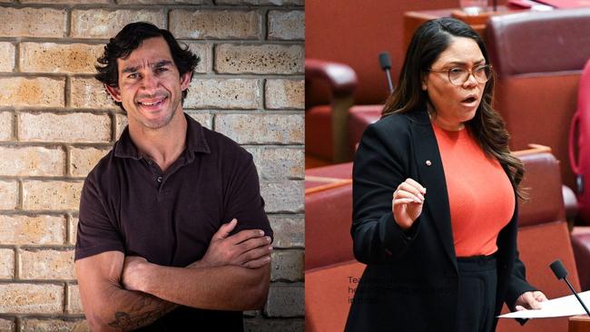 Footballer Johnathan Thurston and Senator Jacinta Price have lent their voices to the Yes and No campaigns.