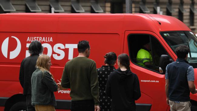 ADELAIDE, AUSTRALIA - NewsWire Photos October 25, 2022: Generic photos of Australia Post infrastructure.Australia Post has issued deadlines for sending Christmas gifts around the country and overseas to ensure they are delivered in time for the busy holiday season. As the mailrooms brace for a busy couple of months, customers are urged to send presents before December 12. Picture: NCA NewsWire / Naomi Jellicoe