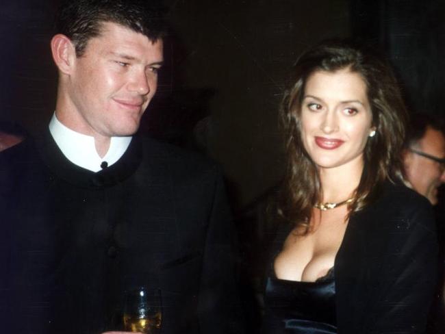 Power couple James Packer and Kate Fischer in 1997.