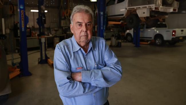 Ron Spice has only received $1000 of assistance for his flood-affected business in Forbes while similar businesses in Lismore have received $200,000. Picture: Justin Lloyd