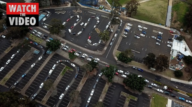 Hundreds of people are waiting for testing in Fairfield