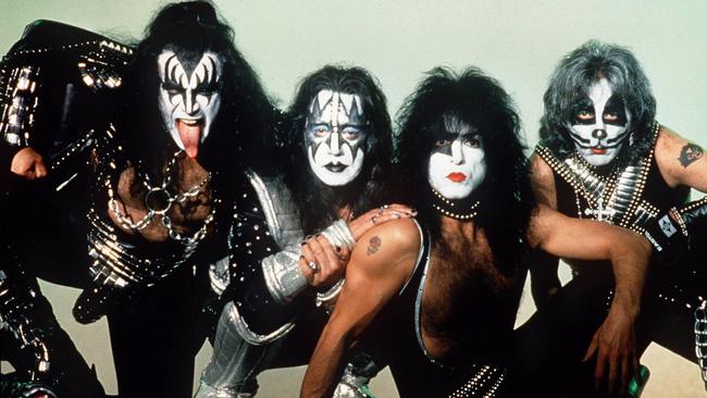 Original KISS line-up, Gene Simmons, Ace Frehley, Paul Stanley, and Peter Criss.