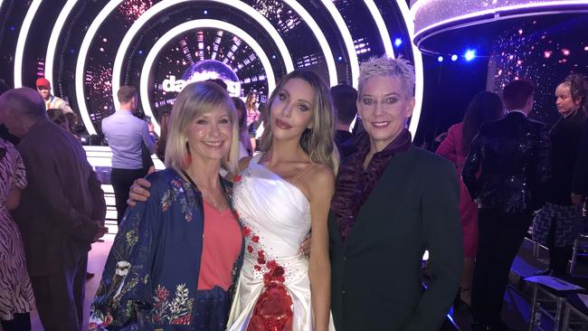 Proud mum Olivia Newton-John prefers to watch her daughter Chloe Lattanzi on DWTS Australia this season.