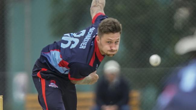 Dandenong Adam McMaster has 12 wickets from three First XI games. Picture: Valeriu Campan