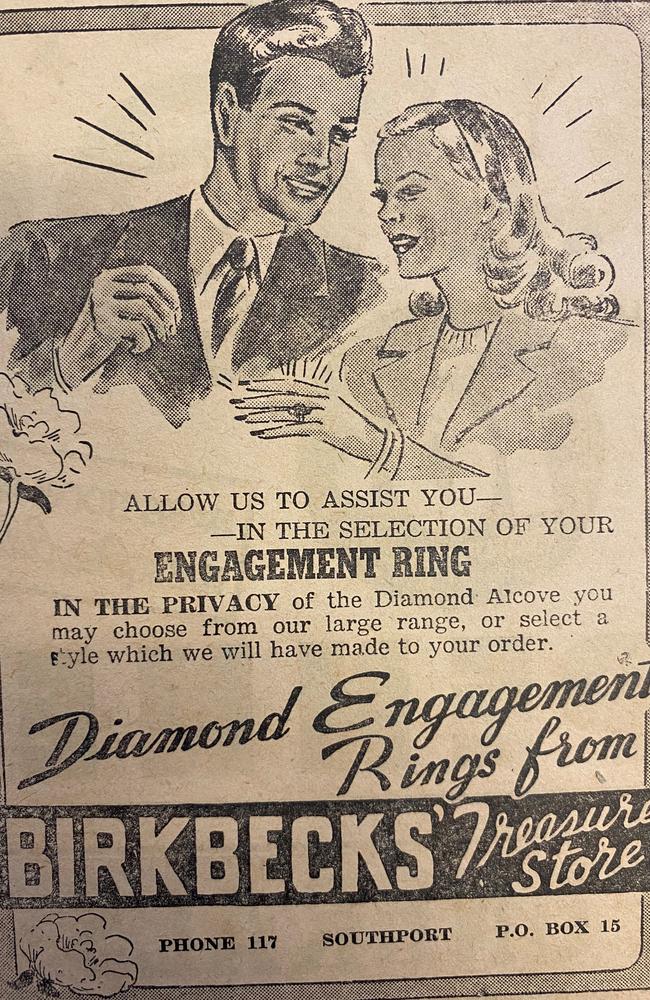 Gold Coast advertising. Gold Coast Bulletin, 1955