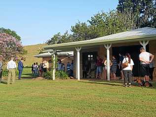 The auction of 340 Pomona Kin Kin Rd, Pinbarren, attracted genuine interest.