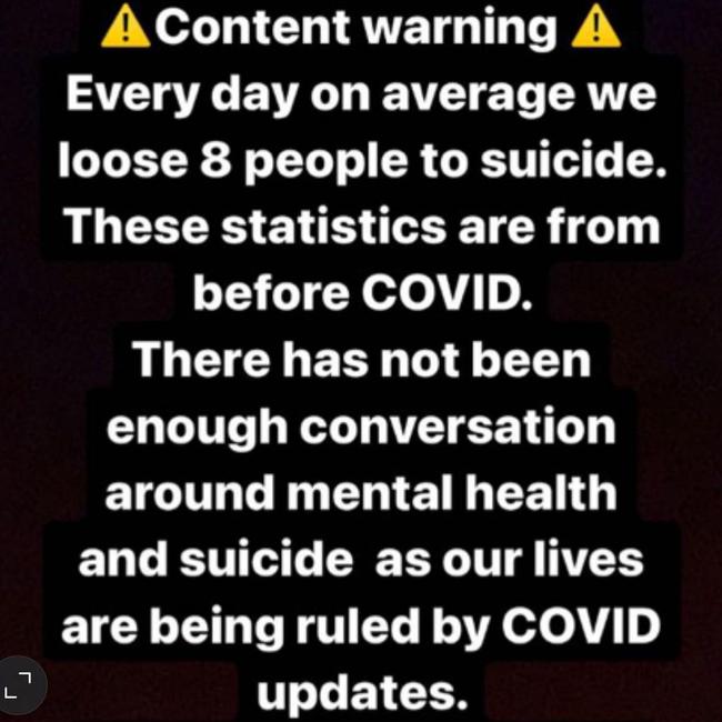 Tones & I lashes out about lockdown with a series Instagram posts. Picture: Instagram