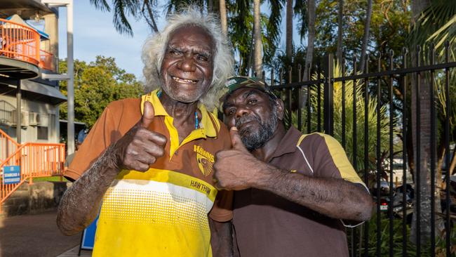 Fans at the Gold Coast Suns v Hawthorn AFL match at TIO Stadium. Picture: Pema Tamang Pakhrin