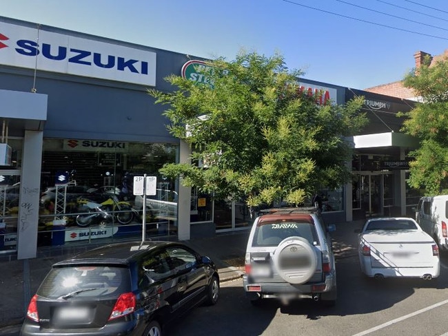 The Peter Stevens dealership in Franklin St, Adelaide.