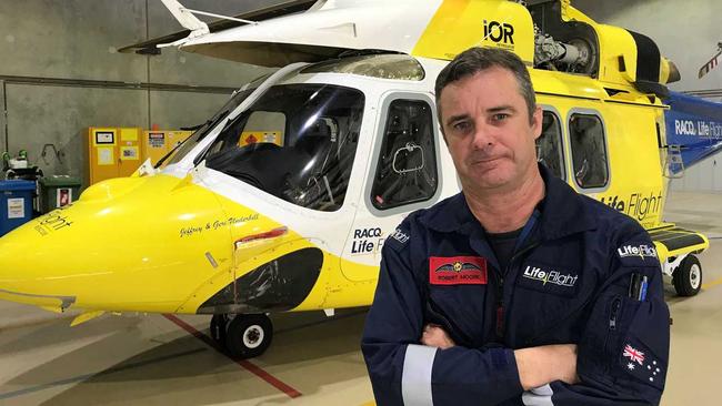 RACQ LifeFlight pilot Rob Moore has condemned the laser strikes over Glenvale in the past week.