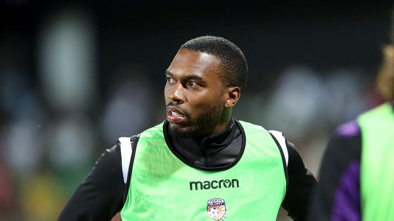 Daniel Sturridge is being carefully manager by Perth Glory coach Richard Garcia. Picture: TREVOR COLLENS / AFP