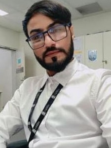 It was security guard Faraz Tahir’s first day on the job. Picture: Supplied
