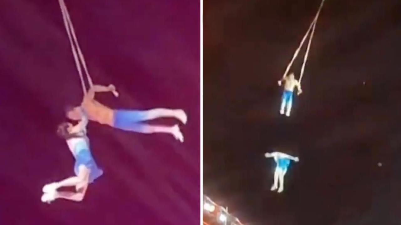 Harrowing video shows acrobat fall to her death during show