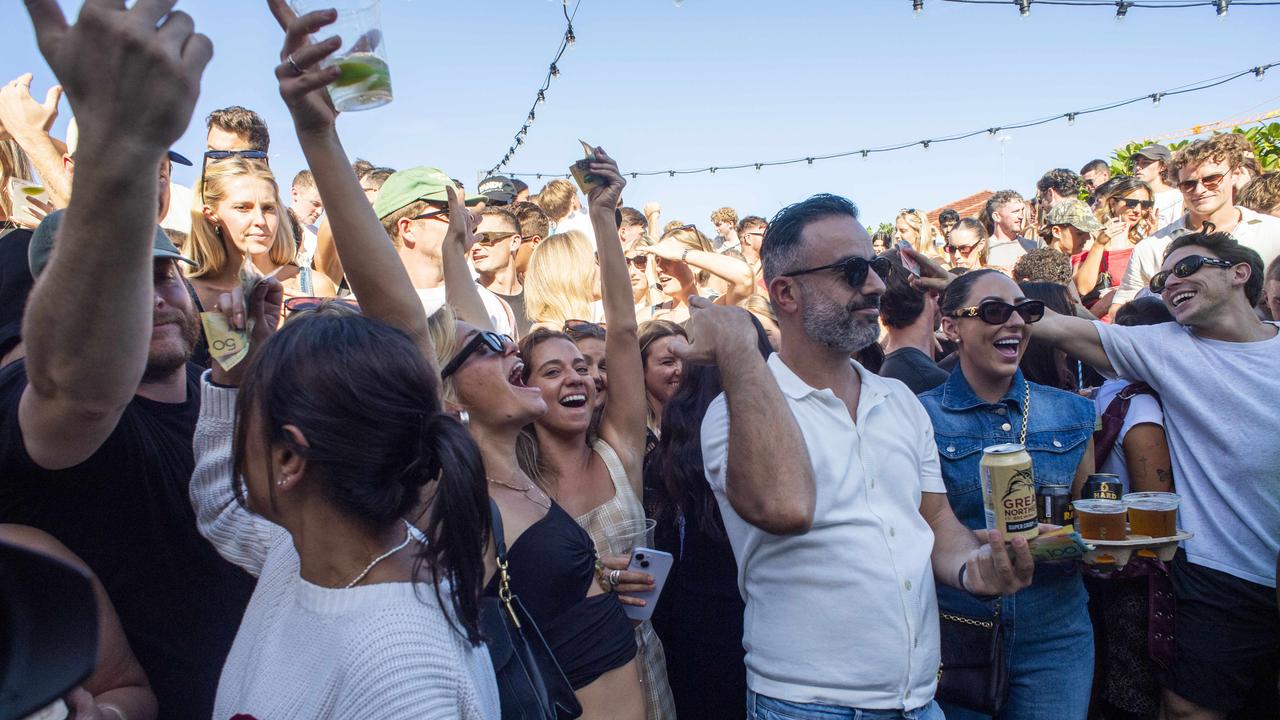 Huge crowds of young punters celebrating Anzac Day barely lifted consumer spending. NewsWire / Simon Bullard.