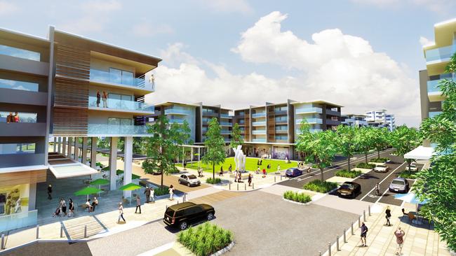 An artist’s impression of the Carseldine Urban Village.