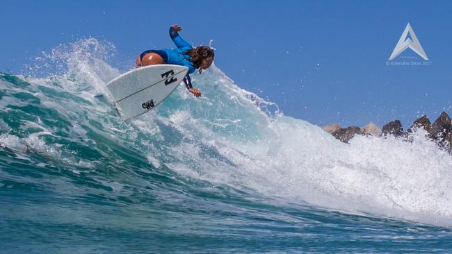 Grace Crawford Kama from Snapper Rocks. Photo: Adrian Bort/Adrenaline shots