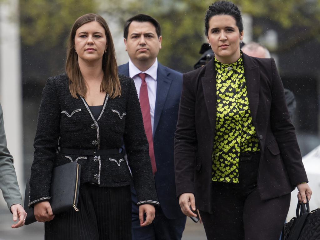 Brittany Higgins arrives at the ACT Supreme Court in October 2022. Picture: Martin Ollman/Getty Images