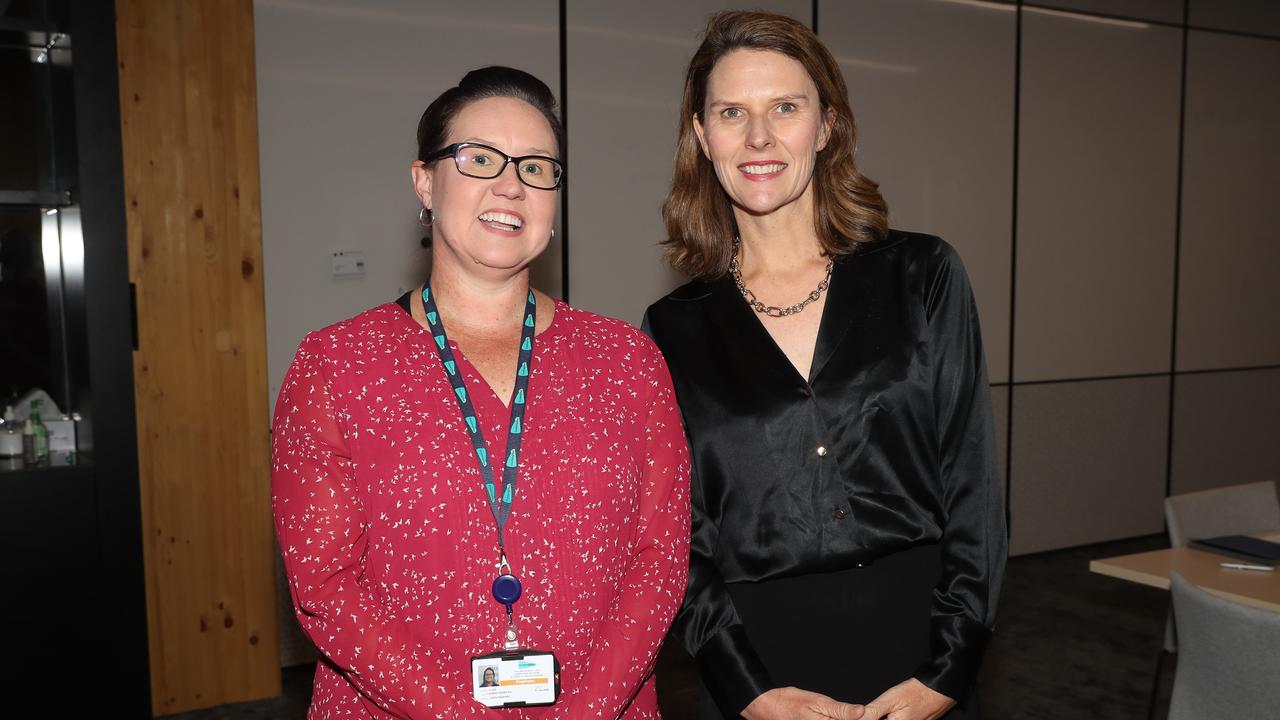 Lauren Andrews of GeelongPort and City of Greater Geelong chief executive Ali Wastie. Picture: Alan Barber.