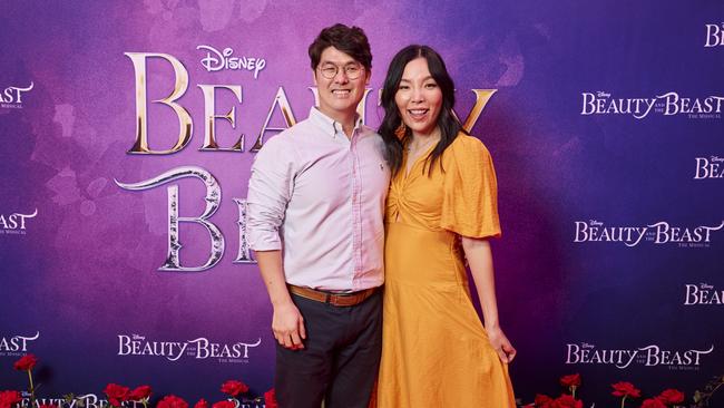 Dami and Noah at Beauty And The Beast Opening Night. Picture: Claudio Raschella