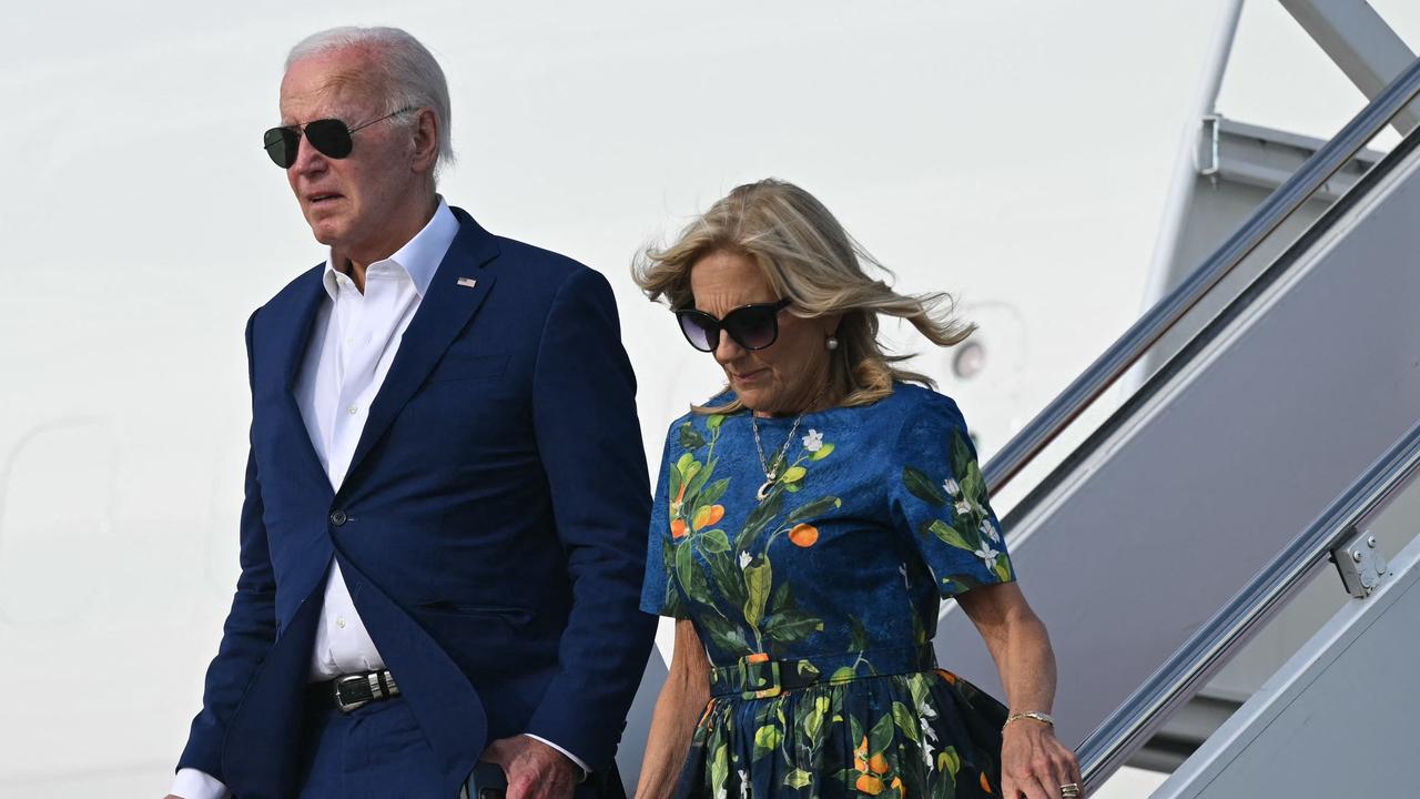 US President Joe Biden and First Lady Jill Biden. Picture: AFP