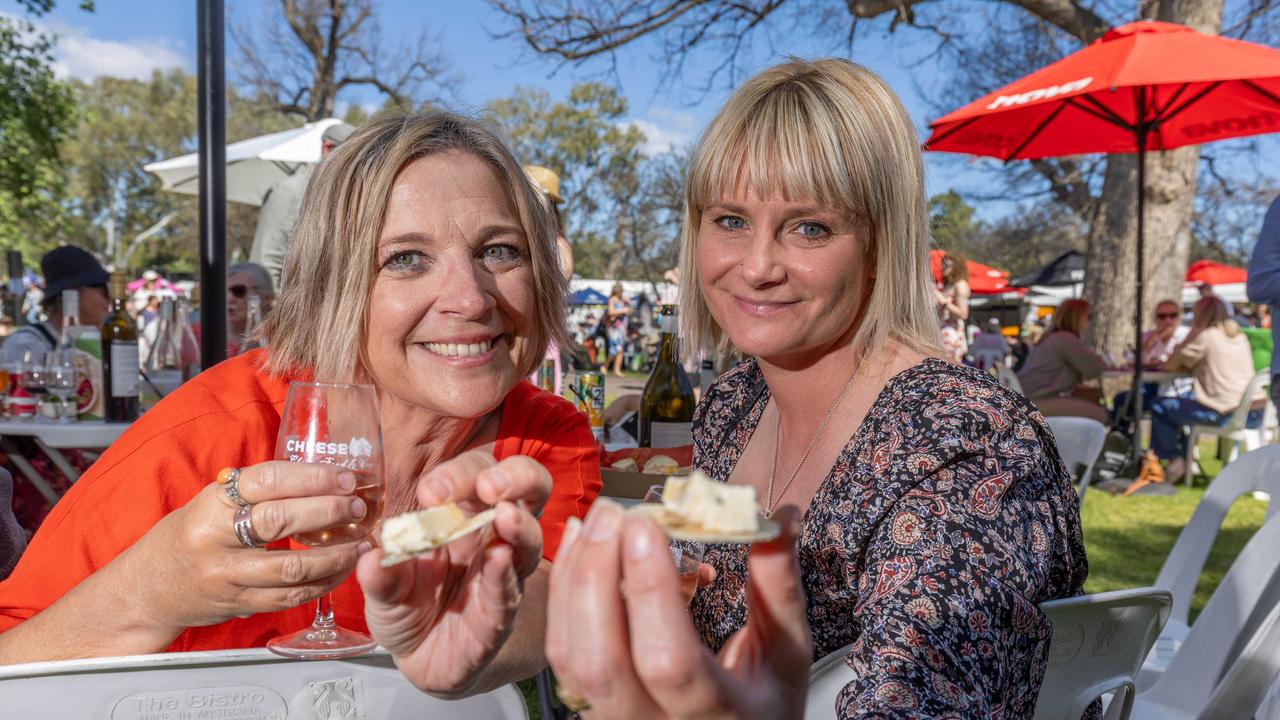 Aaron Hand and Natasha Crawford at the CheeseFest 2024 at Rundle Park Picture: Ben Clark