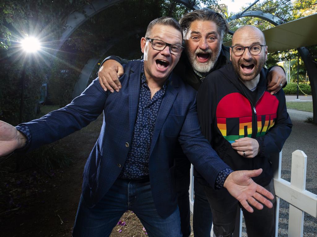 All three MasterChef judges — Gary Mehigan, Matt Preston and George Calombaris — have now been dumped from the show. Picture: Lachie Millard