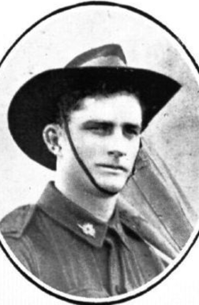 Private Herbert George Bagley. Picture: Virtual War Memorial Australia