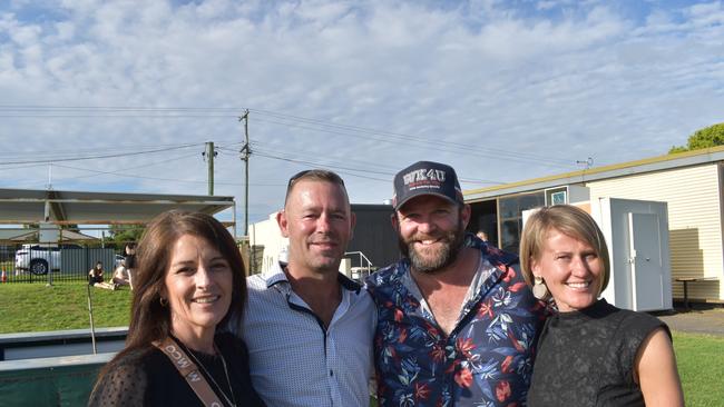 Belinda Livingstone and Troy Friedrichs from Brisbane with Johnno Stephens and Maarja Stephens from Brookstead (Photo: Michael Hudson/ Warwick Daily News)