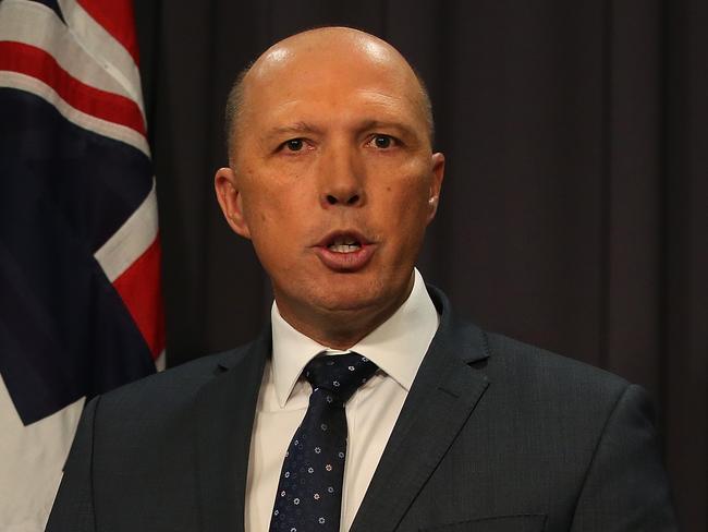 Home Affairs Minister Peter Dutton last night said the threat of terrorism in Australia was ‘very real.’ Picture: Kym Smith