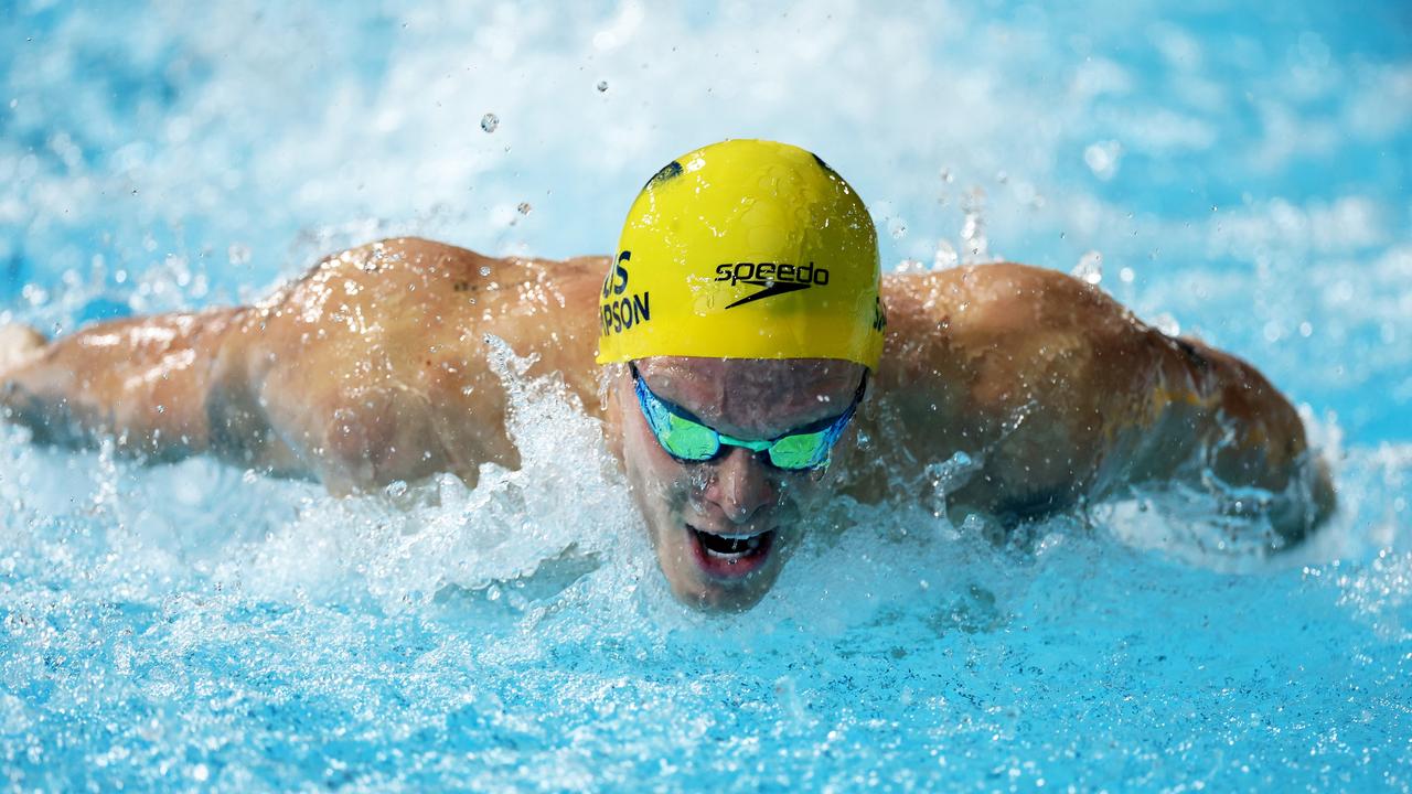The pop star’s swimming career is going from strength to strength. (Photo by Clive Brunskill/Getty Images)