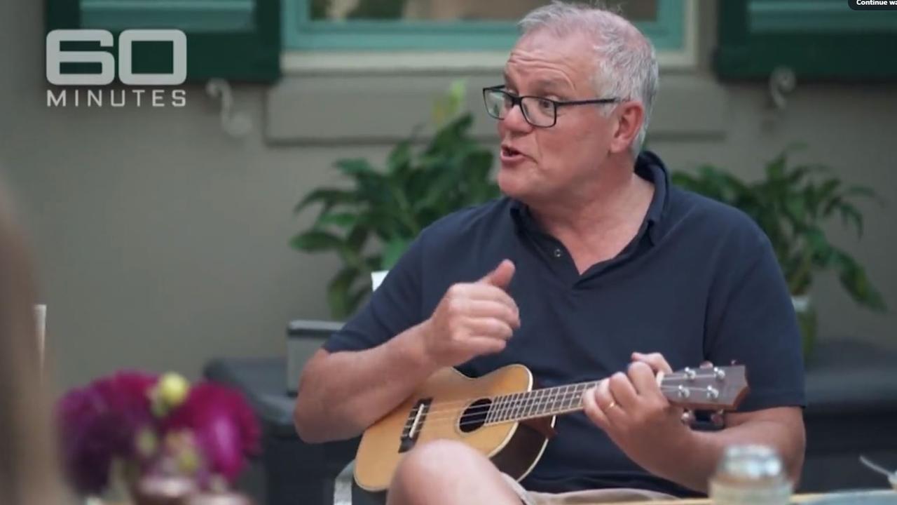 Scott Morrison brought out the ukulele