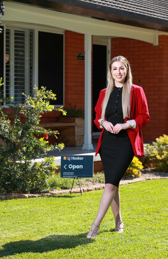 MAFS star and real estate agent Aleks Markovic, in Greystanes. She will now compete with her ex Ivan after relocating to Sydney. Picture:Justin Lloyd.