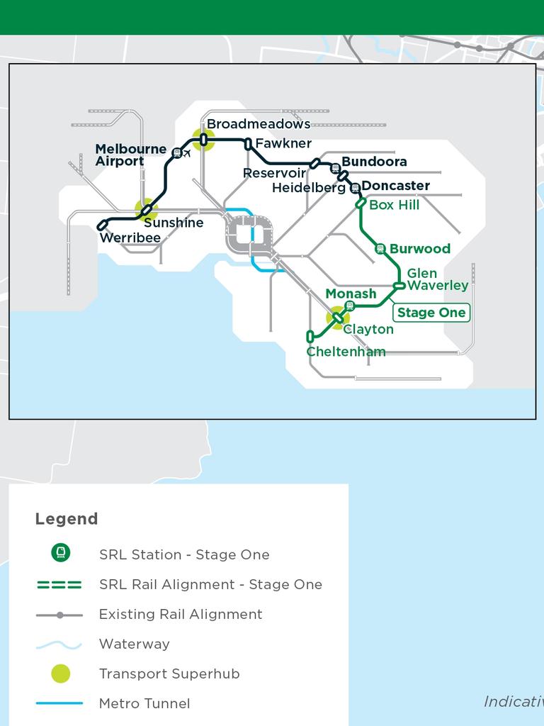 The Suburban Rail Loop currently has a $34.5bn price tag.