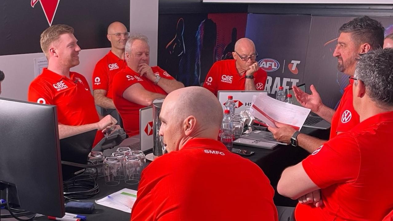 Inside the Sydney Swans draft room