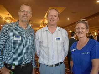 Brett Parmenter, Geoff Ormiston, and Rachel De Jonge. Picture: Meg Gannon