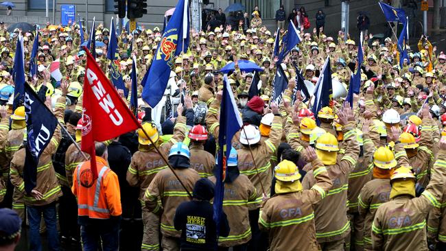 The United Firefighters Union can’t see how good it has things. Picture: Tim Carrafa