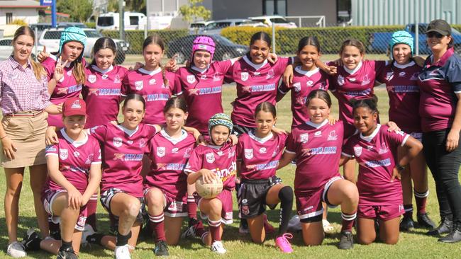 The Dalby Devils' first ever under-13s girls side. Picture: contributed