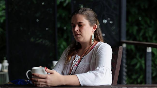 Ryley Sullivan was working in aged care when she had a mental breakdown during the Covid-19 pandemic, and found herself on the verge of homelessness. Picture: Brendan Radke