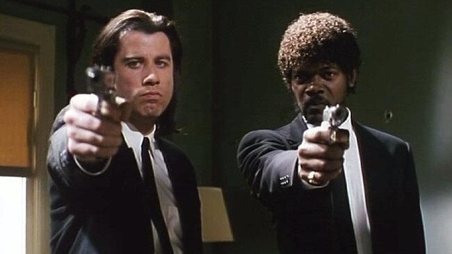 John Travolta and Samuel L Jackson as a pair of gangsters in Pulp Fiction. Picture: Supplied