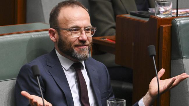 Greens leader Adam Bandt. Labor strategists say the minor party could be paying the price for its “divisive” approach to politics. Picture: NCA NewsWire/Martin Ollman