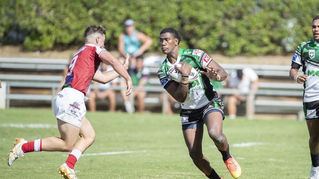 Ratu Kikau in the Meninga Cup under 18 rugby league grand final between Redcliffe Dolphins and Townsville Blackhawks, Sunday, April 23, 2023 - Picture: Richard Walker