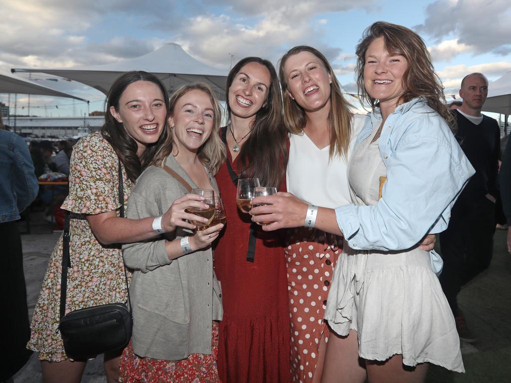 Revelers enjoying the NYE party at the 2019 Taste of Tasmania. Picture: LUKE BOWDEN